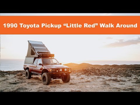 Desk To Glory’s 1990 Toyota Pickup “Little Red” Walk Around