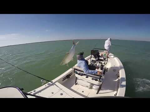 Tarpon Jumps Clean Over Boat, Nearly Smacks Fisherman Across The Face