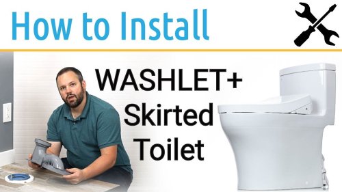 How to Install a TOTO Skirted toilet | TOTO WASHLET+