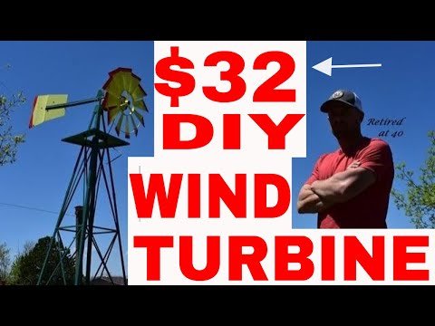DIY Homemade Wind Turbine for $32!!!💰