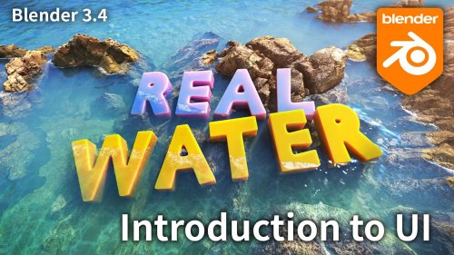 How to use Real Water addon? 簡易使用教學 [Blender 3.4 water shader addon]