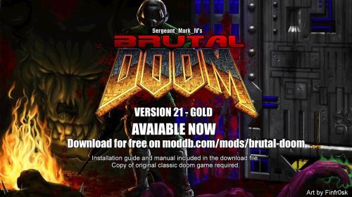 Brutal Doom v21 Gold Release Trailer
