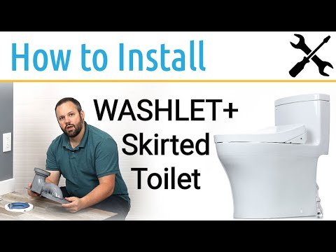 How to Install a TOTO Skirted toilet | TOTO WASHLET+