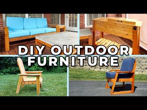 6 Easy Outdoor Furniture Projects