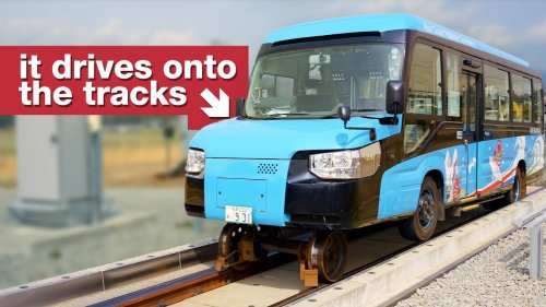 This bus transforms into a train