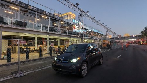 BMW i3 on the Las Vegas F1 Track
