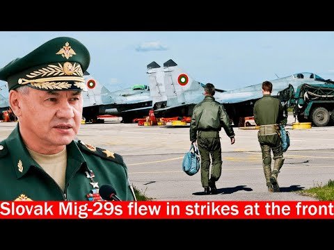 3 minutes ago! Slovak Mig-29s flew in - strikes at the front