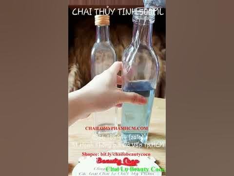( TPHCM) Chai Thủy Tinh 500ml Vuông Đựng Mật Ong #shorts