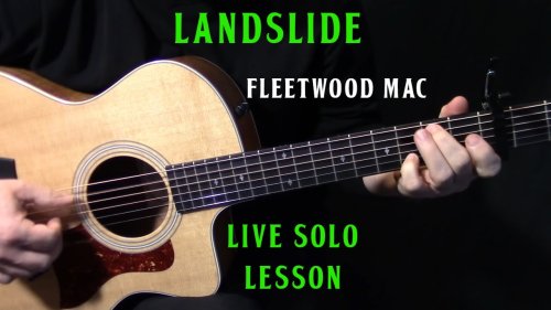 how to play "Landslide" live solo on acoustic guitar by Fleetwood Mac Lindsey Buckingham lesson