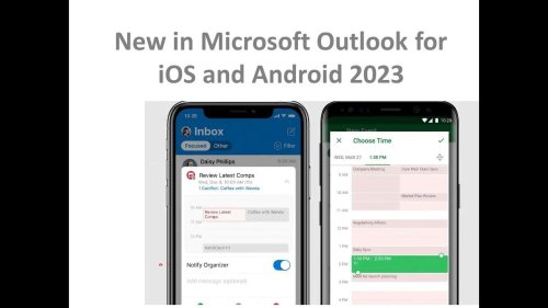 New in Microsoft Outlook for iOS and Android