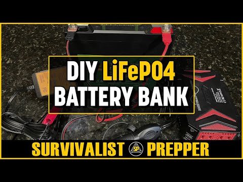 Preppers DIY Battery Bank – 20Ah LiFeP04 Battery & 300 Watt Pure Sinewave Inverter