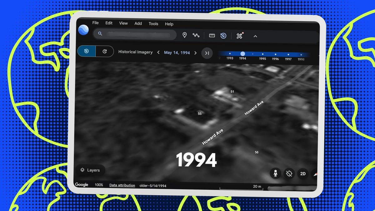 This hidden Google Earth slider lets you travel back in time - up to 80 ...