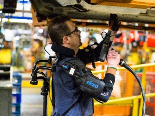 Exoskeletons debut at Ford factories