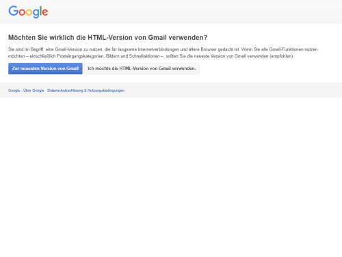 Gmail: Google schaltet „einfache HTML-Ansicht“ ab