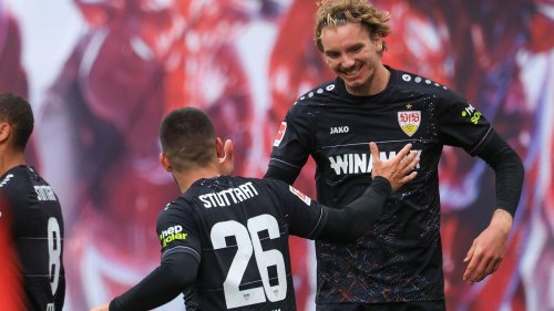Fußball-Bundesliga: Schwung für Pokalfinale: Stuttgart siegt in Leipzig