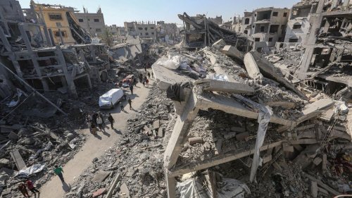 Lage im Überblick: Hunderte Palästinenser in Gaza demonstrieren gegen den Krieg