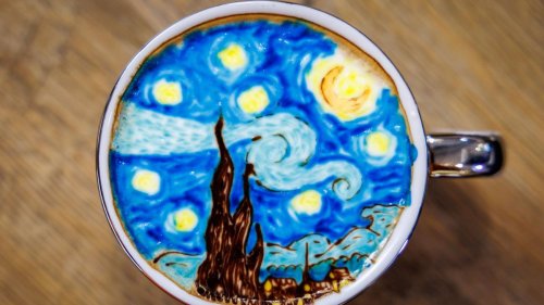 Das Auge trinkt mit: "Latte Art" - der Cappuccino wird zum Kunstwerk