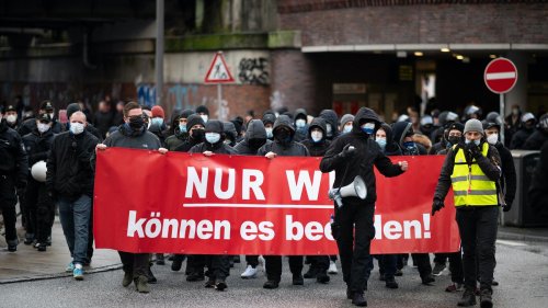Querdenker-Demo in Hamburg: "Ich habe mich bedankt, dass sie gegen Corona-Maßnahmen sind"