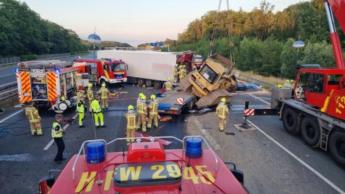 Hannover-Ost: Lkw-Fahrer stirbt bei Unfall auf A2: Autobahn gesperrt