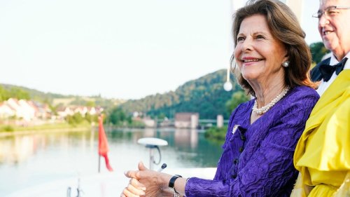 Adel: Königin Silvia von Schweden schippert durchs Neckartal