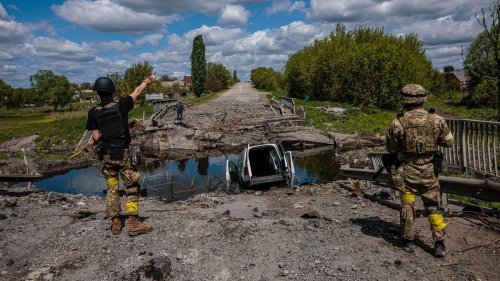 Ukrainischer Infrastrukturminister Oleksandr Kubrakow: "Der gesamte Stahl für unsere Brücken kam bisher aus Mariupol"