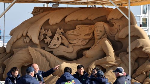 Kunst aus Sand: Sandskulpturen-Schau "Geheimnisse der 7 Weltmeere" eröffnet