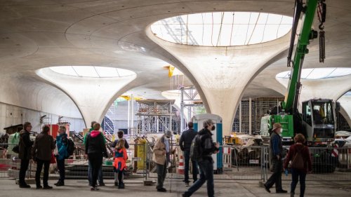 Verkehr: Letzte Kelchstütze für Tiefbahnhof in Stuttgart entsteht