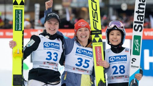 Skispringen: Fast 150 Meter: Althaus heizt deutsche Skisprung-Party an