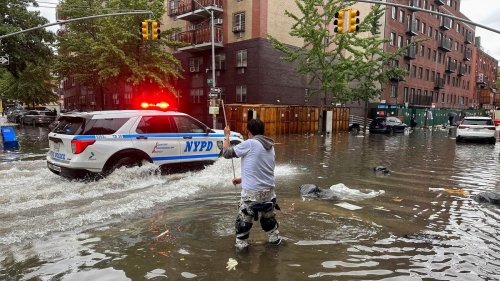 Klimawandel: Nach Rekordregen wieder Alltag in New York