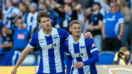 2. Fußball-Bundesliga: Weil Münster patzt: Hertha hat den Klassenverbleib sicher