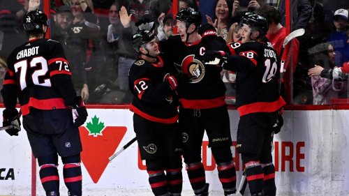Eishockey: Stützle fährt im 200. NHL-Spiel Kantersieg mit Ottawa ein