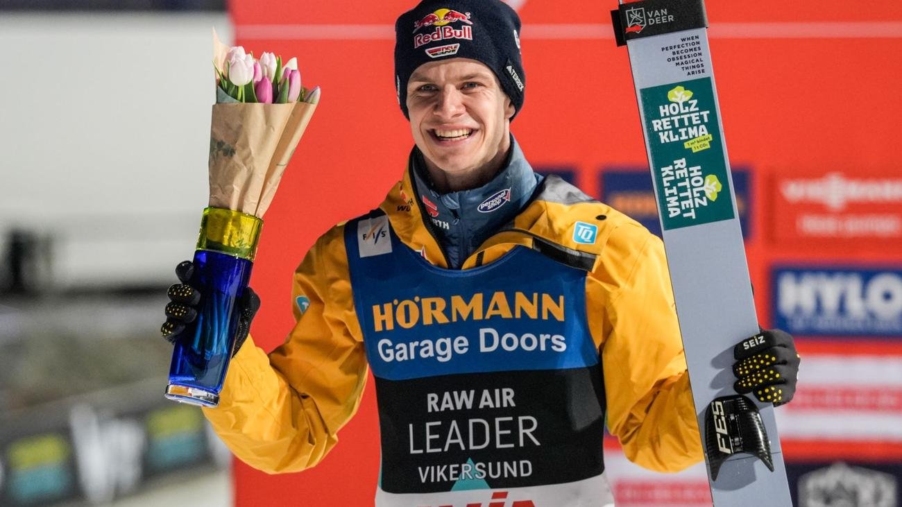 Skifliegen in Norwegen: Verlorenes Gold, gewonnenes Geld: Wellinger bejubelt Titel