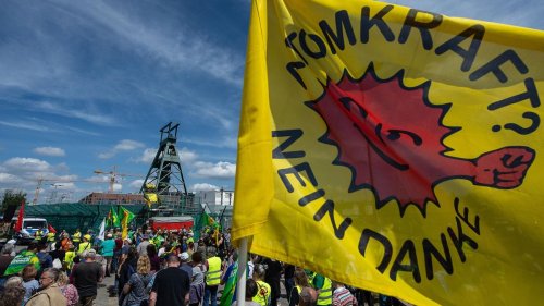 Schacht Konrad: 400 Menschen protestieren gegen Atommülllagerung