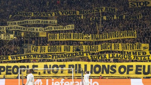 Fußball: BVB-Fans protestieren gegen Reform der Champions League