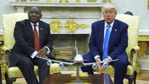 Washington, D.C.: Donald Trump wirft Südafrikas Präsidenten im Oval Office "Genozid" vor