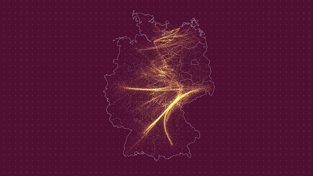 Ost- und Westdeutschland: Die große Wanderung - cover