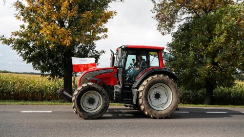 Streit um Agrarprodukte: Polnische Landwirte blockieren Grenzübergang zur Ukraine