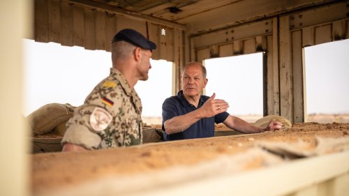 Bundeswehreinsatz: Olaf Scholz besucht Soldaten in Niger