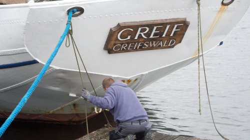 Schifffahrt: Arbeitsfortschritt am Rückgrat des Segelschulschiffs "Greif"
