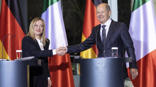 Italien und Deutschland: Olaf Scholz auf Staatsbesuch bei Giorgia Meloni