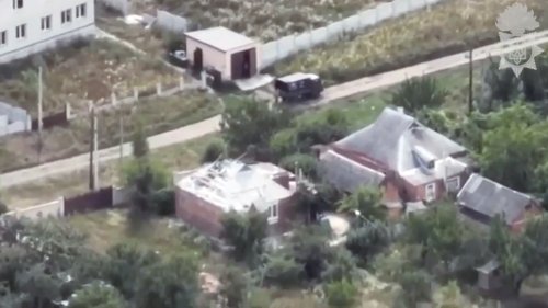 Ukrainian Air Recon And Artillery Take Out Russian Spec Ops And Ammo Warehouse