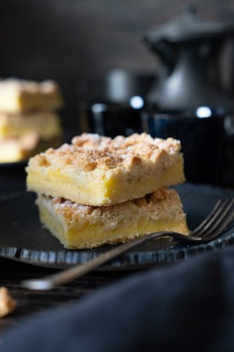 Rezept knuspriger Streuselkuchen mit Vanillepudding wie von Oma