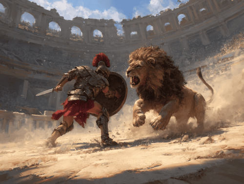 A Roman gladiator died fighting a lion in England and his 1,800-year-old skeleton proves it
