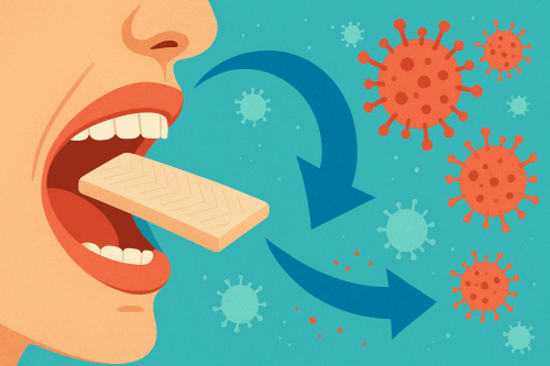 This Chewing Gum Can Destroy 95 Percent of Flu and Herpes Viruses