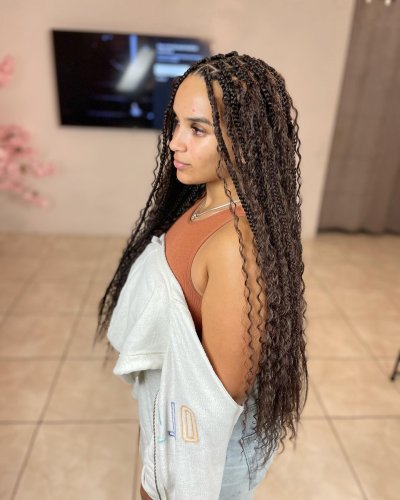 11 Irresistible Smedium Knotless Braids Hairstyles